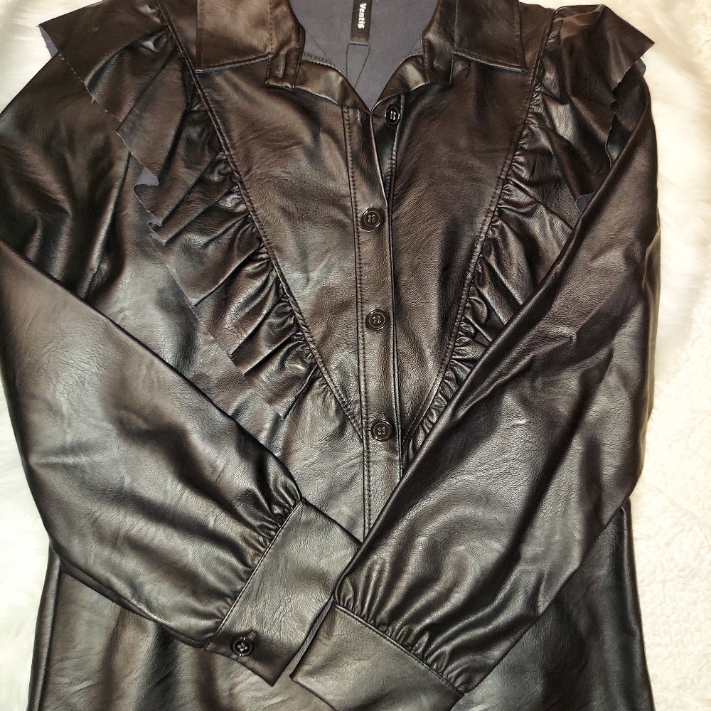 VEGAN LEATHER SHIRT